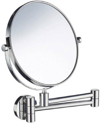 

JPS (tm) 8" Makeup Mirror/ Shaving Mirror/ Bathroom Mirror with 10X Magnifying Mirror & Wall Bracket With Adjustable Frame