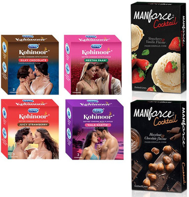 

Durex Kohinoor Flavours Platter Condom(Set of 6, 18S)