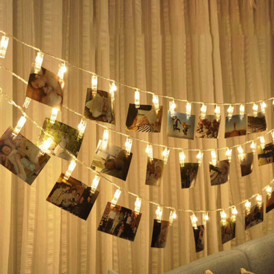 

PARTY PROPZ White 20 Led Photo Clips For Birthday, Wedding, Anniversary Decoration - 20 g