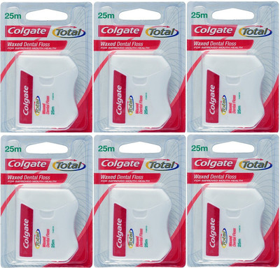 

Colgate Waxed Dental Floss For Improved Mouth Health pack of 6(Pack of 6)