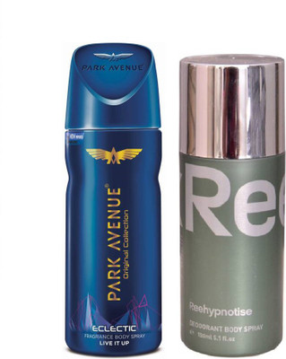 

Park Avenue ECLECTIC & REEHYPNOTISE Body Spray - For Men(315 ml, Pack of 2)