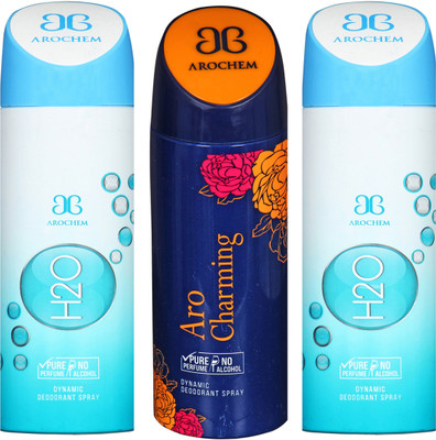 

Arochem B-313 DEODORANT SPRAY NO ALCOHOL PURE PERFUME DYNAMIC BODY SPRAY Deodorant Spray Deodorant Spray - For Men & Women(200 ml, Pack of 3)