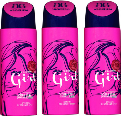 

Arochem B-336 DEODORANT SPRAY NO ALCOHOL PURE PERFUME DYNAMIC BODY SPRAY Deodorant Spray Deodorant Spray - For Men & Women(200 ml, Pack of 3)