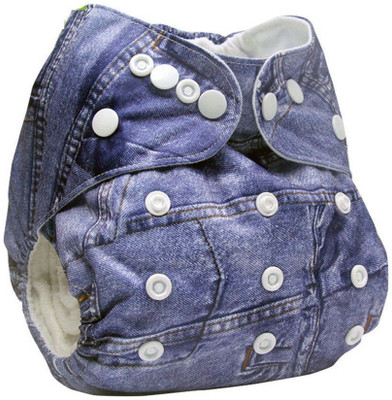 

Triple B Reusable Baby Washable Cloth Diaper Nappies / Reusable Cover Diaper (Without Insert Pad) - Denim - L