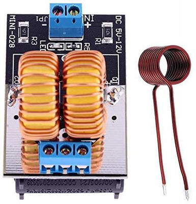 

ARDUINO M355 5V-12V ZVS Induction Low Voltage Heating Power Supply Module Board + Coil Power Supply Electronic Hobby Kit
