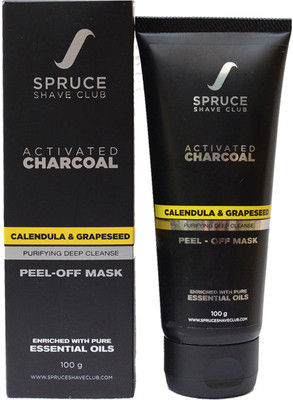 

Spruce Shave Club Charcoal Peel off Mask | Skin DeTox, Deep Cleansing & Instant Glow | Ultimate Blackhead Remover(100 g)