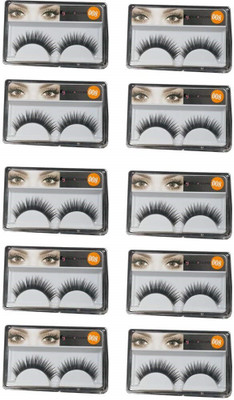 

Boldnyoung Natural Black Long False Eyelashes ( Pack of 10 )(Pack of 10)
