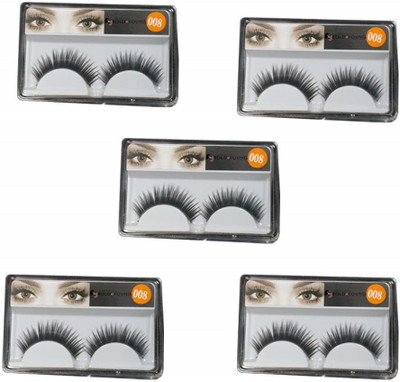

Boldnyoung Soft Natural Black Long False Eyelashes (pack of 5 ) Pair(Pack of 5)
