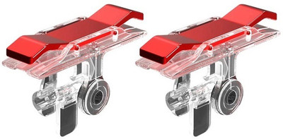 

Trenzo PUBG Triggers for PUBG/Knives Gaming Accessory Kit(Transparent, RED Metal, For iOS, Android)