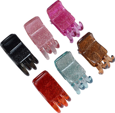 

Saamarth Impex Hair Comb Clips Glitters Shades Shiny hair Accessories Set Of 6 Piece Hair Clip(Multicolor)