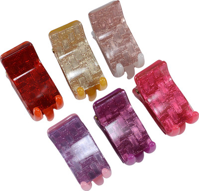 

Saamarth Impex Assorated Well Gripe Hair Clips Multicolor Hair Accessories For All Type Of Hair And Styles Set Of 6 Units Hair Clip(Multicolor)