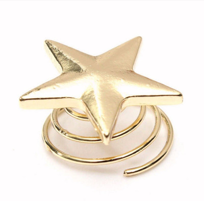 

Cloe Valentine Gold Star Hair Twist Hair Clip(Gold)