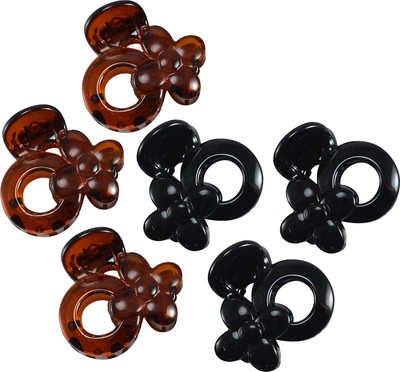 

Saamarth Impex Designer Girls & Woman Dailywear Hair Clips Trendy Brown & Black Hair Accessories Set Of 6 Piece Hair Clip(Multicolor)