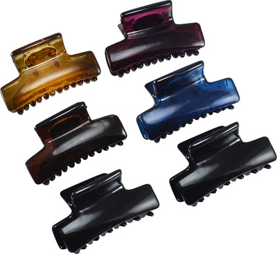 

Saamarth Impex Dailywear Hair Clips Multicolor Latest Trendy Hair Accessories Girls & Woman Set Of 6 Piece Hair Clip(Multicolor)