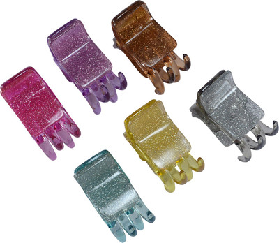 

Saamarth Impex Hair Comb Clips Glitters Shades Shiny hair Accessories Set Of 6 Piece Hair Clip(Multicolor)