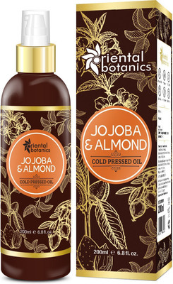 

Oriental Botanics Jojoba & Almond Cold Pressed Oil - (No Mineral Oil, Silicon or Paraben) Hair Oil(200 ml)