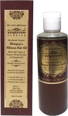 

sanjeevani ayurved LUXURY BHRINGRAJ & HISBISCUS HAIR OIL Hair Oil(190 ml)