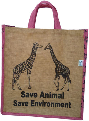

Ajanta Tote(Beige, Pink)