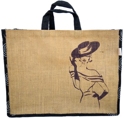 

Ajanta Tote(Beige, Black)