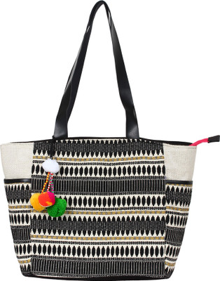 

Anekaant Hand-held Bag(Black, White)