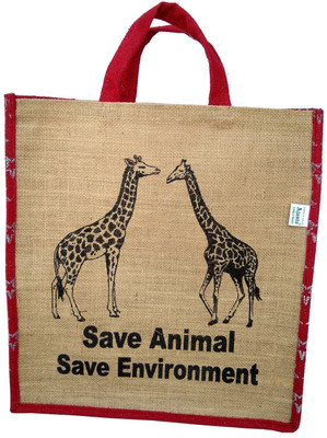 

Ajanta Tote(Beige, Red)