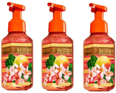 

Bath & Body Works Lot of 3 Wild Mango Mojito Gentle Foaming Hand Soap 8.75 Fl Oz Each (Mango Mojito)(259 ml, Pump Dispenser, Pack of 3)