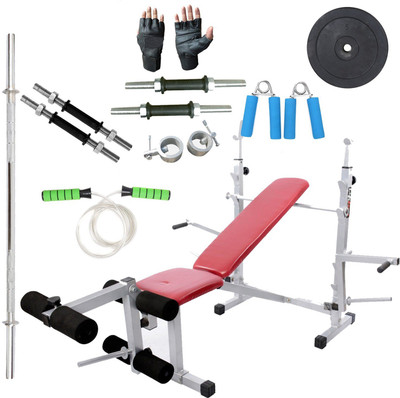 

Lifeline Multi Bench 309 | Bundles With Skipping Rope And Accessories (9 items) Home Gym Combo(100 - 120 kg)