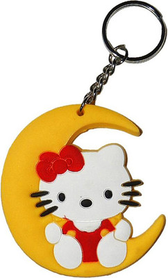 OMAYA  HelloKitty PVC Key Chain (White & Yellow) Key Chain