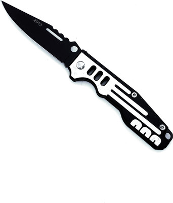 

Military Green Silver Folding Pocket Knife 02 Knife, Pocket Knife(Silver, Black)