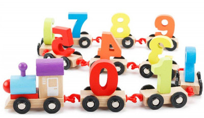 

Bestie Toys Wooden Number/Digital Train Blocks Set Toys for Kids(Multicolor)