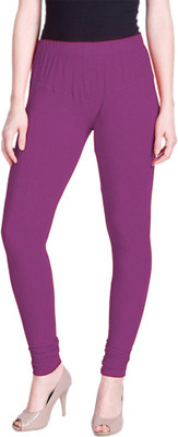LUX LYRA Churidar  Ethnic Wear Legging(Purple, Solid)