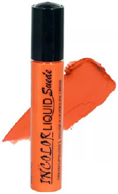 

Incolor Liquid Suede Cream Lipgloss Shade 04(6 ml, Bright Orange)