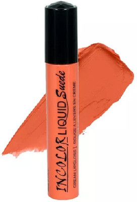 

Incolor Liquid Suede Cream Lipgloss Shade 09(6 ml, Orange)