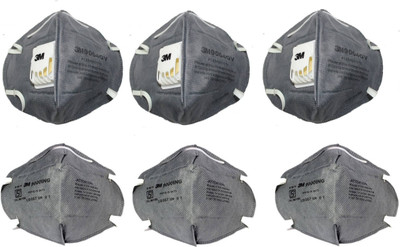 

3M Particulate Respirator 9000ing And 9004GV Grey (Pack of 3) Mask and Respirator