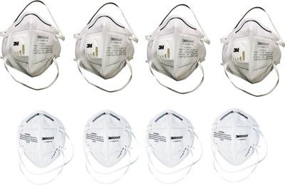 

3M Particulate Respirator 9004IN with 9004V White (Pack of 4) Mask and Respirator