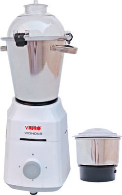 

VIBRO Wonder 2.5 litre Stainless Steel Jar and dry Grinder 1100 Mixer Grinder(0, 2 Jars)