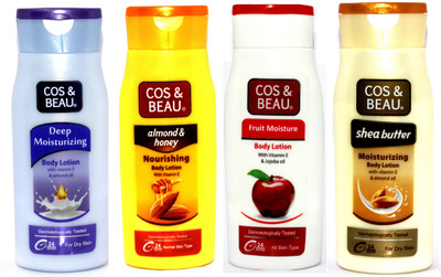 

Cos & Beau Body moisturizing Lotion 4 Flavor combo(400 ml)