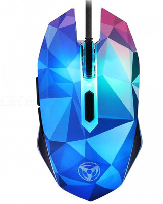 

TecMac Dimond Shaded 3200 DPI 6D Mouse with Automatic Change Color for Computer/PC/Laptop, 4 Adjustable DPI Levels with 6 Buttons for Gaming/Gamer Wired Mechanical Gaming Mouse(USB 2.0, Multicolor)