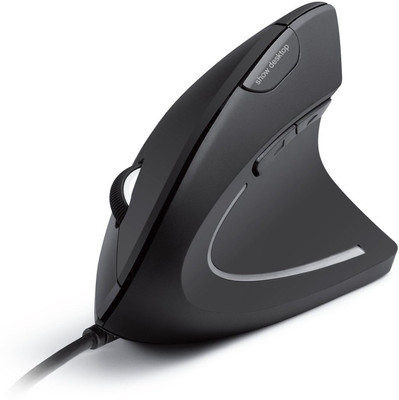 

TecMac Vertical Ergonomic 3200 DPI 6D, 7 Buttons for Laptop, Desktop, PC, Macbook Wired Optical Gaming Mouse(USB 2.0, Black)