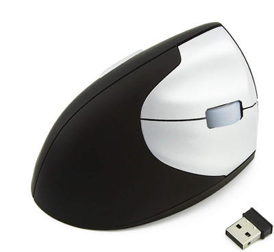

TecMac Vertical Ergonomic Wireless Optical Gaming Mouse(2.4GHz Wireless, Black)
