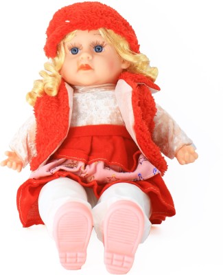 Nightstar Singing Musical Soft Baby Doll Toy (Minimum Age 3yrs)(Red)