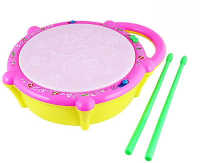 

Kids Town Flash Drum Set With Music and Lights(Multicolor)