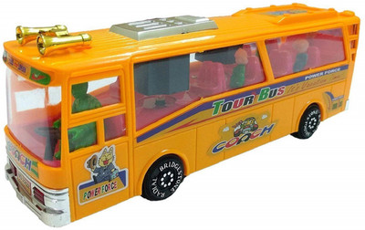

Nightstar Travel Bus with Lighting and Music for kids(Minimum Age 3 yrs)(Yellow)