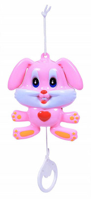 

Nightstar Cradle Cot Hanger Bell Musical Dancing Rabbit with Sweet Sound (Min. Age 10 Month)(Pink)