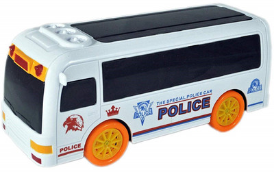 

Nightstar Super Police Bus With 3D Lighting and Sound for kids(Minimum Age 3 yrs)(White)