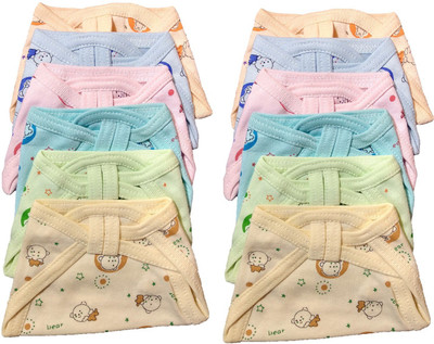 

Baby Shopiieee Reusable Cotton Nappy - Langot (Pack of 12) 6-9 Months, Multicolor
