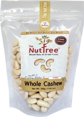 

The Nut Tree 100% Natural Fresh Jumbo Quality Whole Kaju Cashews(200 g, Pouch)