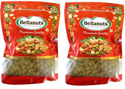 

Bellanuts Raisins(Kishmish) Kandhari Gole, 500 gm each (Pack of 2) Raisins(1000 g, Pouch)