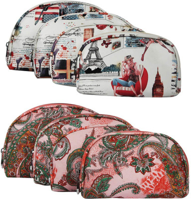 

VK Perfection MULTIPURPOSE POUCH SET OF 2 (WHITE & PINK) Pouch(White, Pink), Pink;white