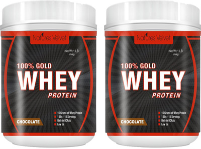 

Natures Velvet Lifecare Gold Standard 100% Whey , Double Rich Chocolate, 1lb - Pack of 2 Whey Protein(1000 g, chocolate)